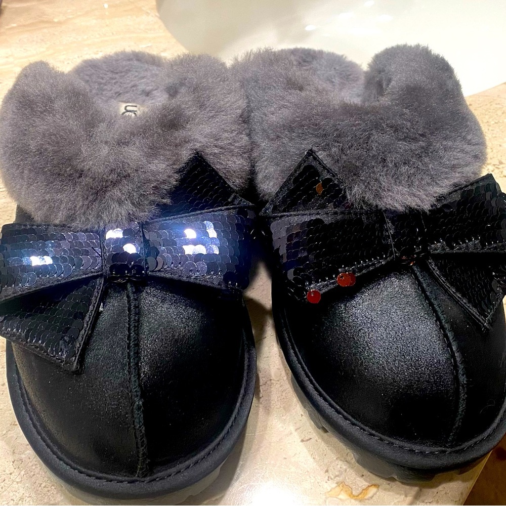 Ugg slippers sequin bow coquette